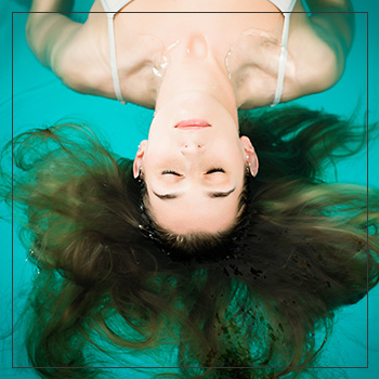 woman floating